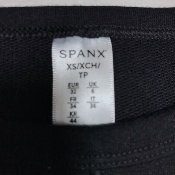 Spanx xs black perfect length crewneck pullover sweatshirt dolman sleeves cozy - Picture 4 of 7